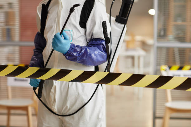 Professional Biohazard Cleanup technician working in Port Edwards, WI